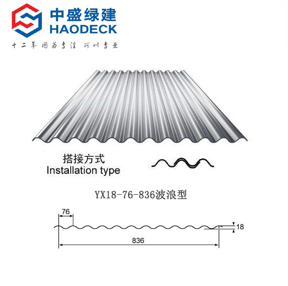 YX18-76-836型小波纹彩钢板